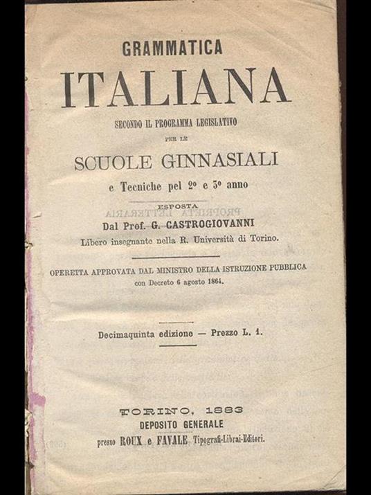 Grammatica Italiana - Giovanni Castrogiovanni - 5