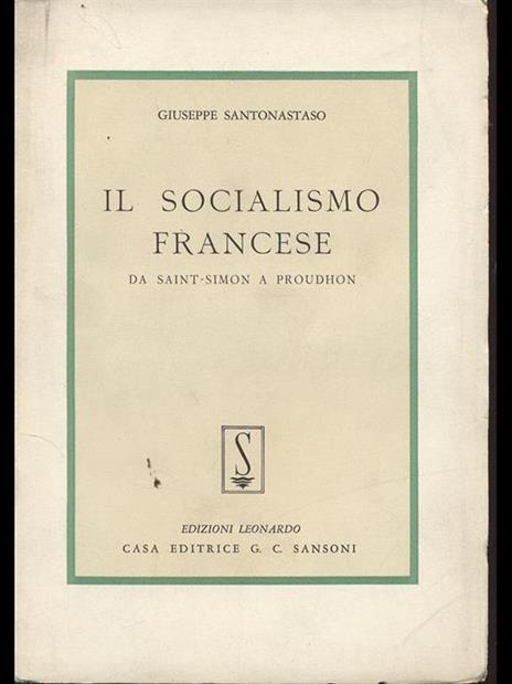 Il socialismo francese - Giuseppe Santonastaso - 5