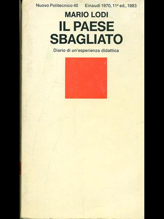 Il paese sbagliato - Mario Lodi - copertina