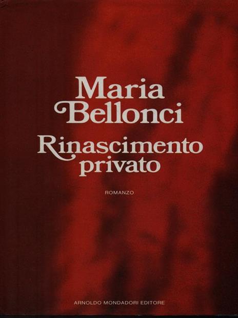 Rinascimento privato - Maria Bellonci - copertina