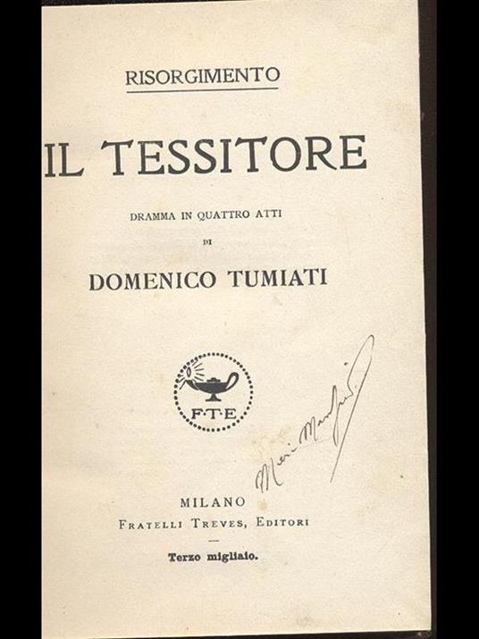 Il tessitore - Domenico Tumiati - 3