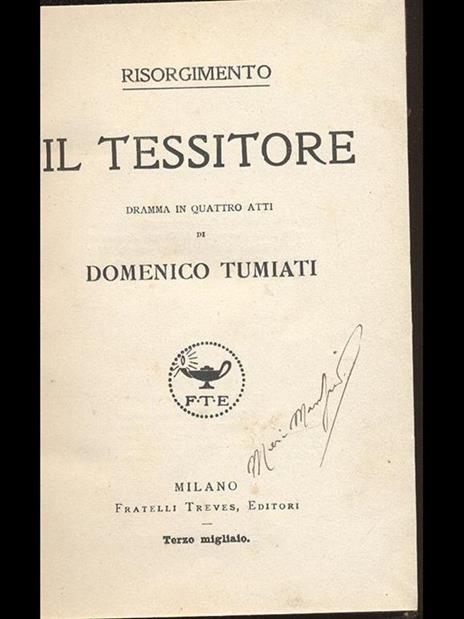 Il tessitore - Domenico Tumiati - 2