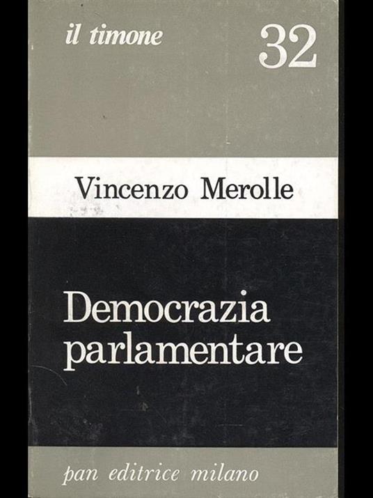 Democrazia parlamentare - Vincenzo Merolle - copertina
