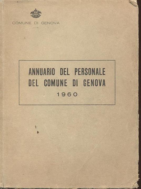 Annuario del personale del Comune di Genova 1960 - 4