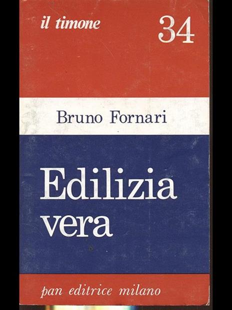 Edilizia vera - Bruno Fornari - copertina