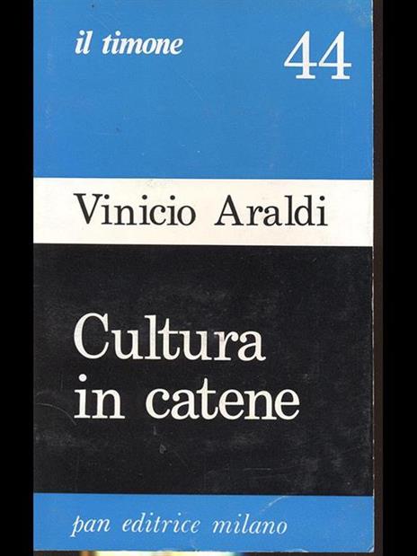 Cultura in catene - Vinicio Araldi - copertina