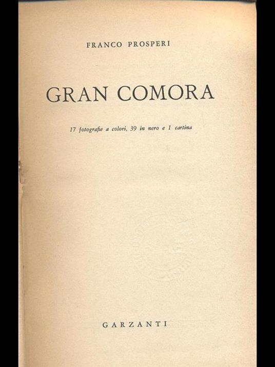 Gran Comora - copertina