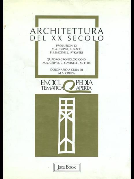 Architettura del XX secolo - copertina