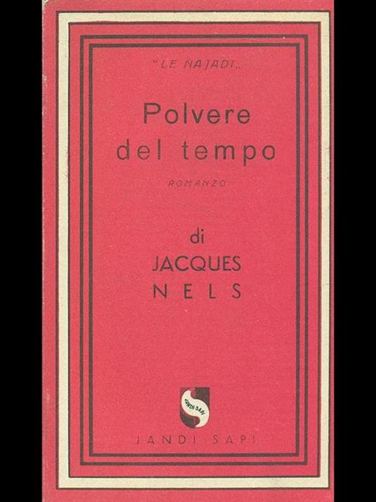 Polvere del tempo - Jacques Nels - copertina