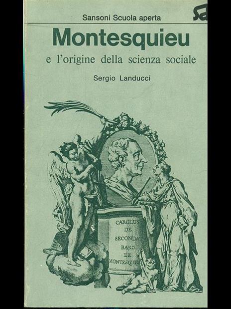 Montesquieu e l'origine della scienza sociale - Sergio Landucci - copertina