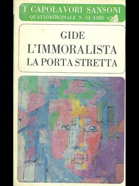 L' immoralista. La porta stretta - André Gide - copertina