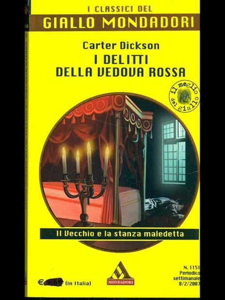 I delitti della vedova rossa - Carter Dickson - Libro Usato - Mondadori - |  IBS