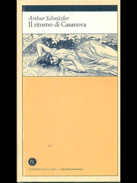 Il ritorno di Casanova - Arthur Schnitzler - copertina