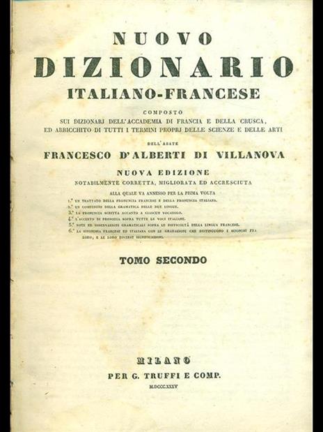 Nuovo dizionario italiano-francese - Tomo secondo - 4