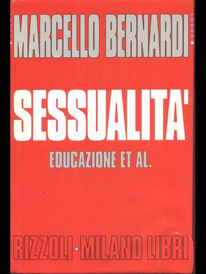 Sessualità - Educazione et al. - Marcello Bernardi - copertina