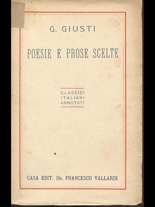 Poesie e prose scelte - 8