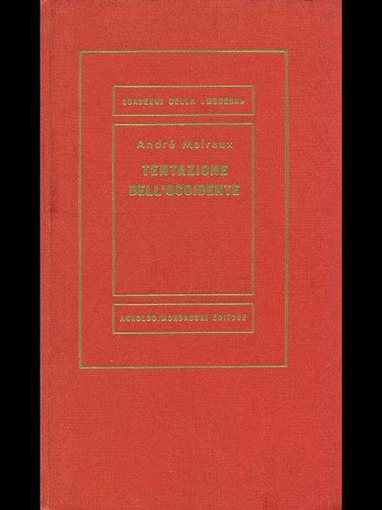 Tentazione dell'Occidente - André Malraux - copertina