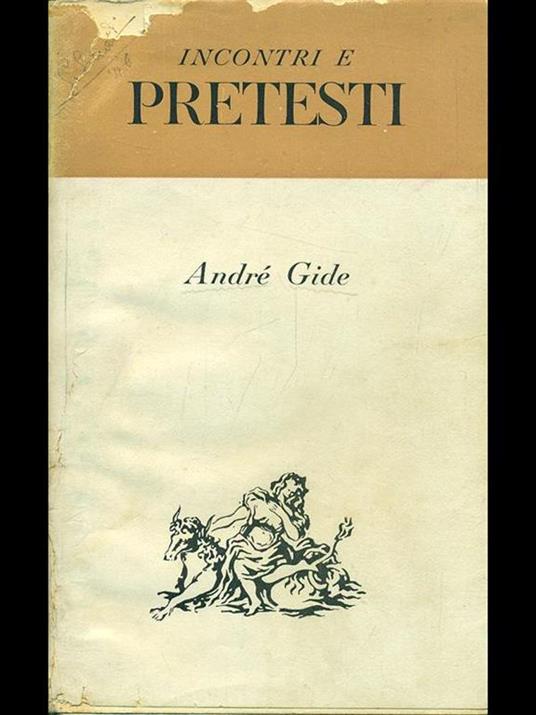 Incontri e pretesti - André Gide - copertina