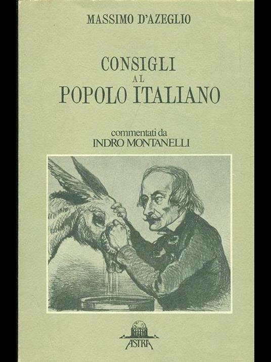Consigli al popolo italiano - Massimo D'Azeglio - copertina