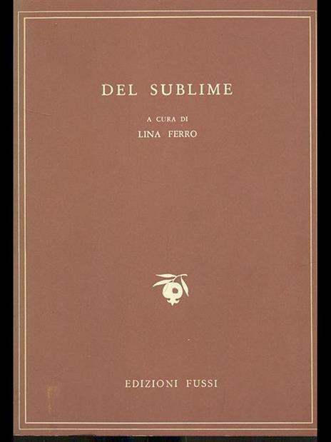 Del sublime - Lina Ferro - copertina