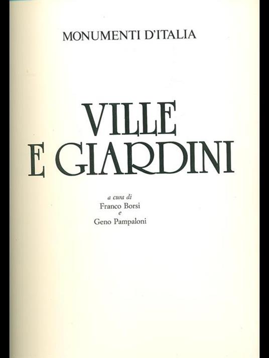 Ville e giardini - Franco Borsi,Geno Pampaloni - copertina