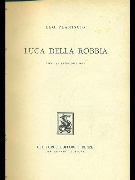 Luca Della Robbia - Leo Planiscig - copertina