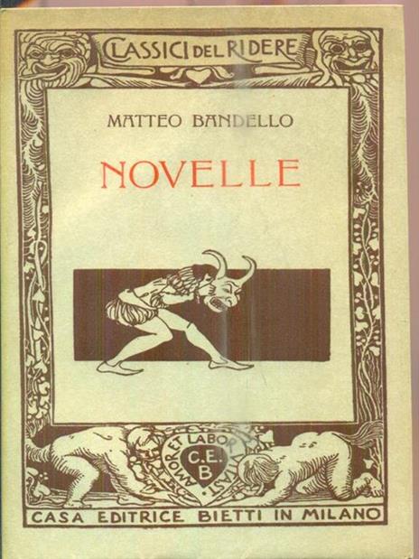 Novelle - Matteo Bandello - copertina