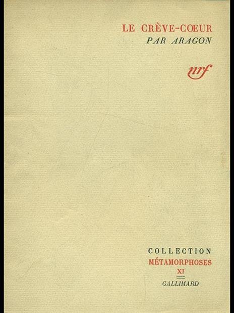 Le créve-caur - Louis Aragon - copertina