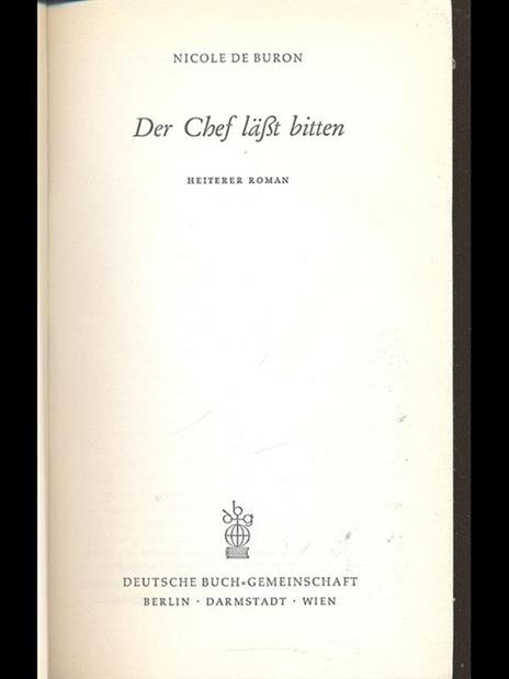 Der Chef lasst bitten - copertina