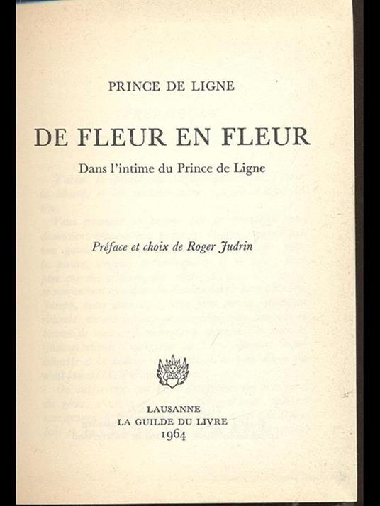 De fleur en fleur - Charles-Joseph de Ligne - 10