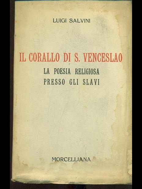 Il corallo di S. Venceslao - Luigi Salvini - copertina