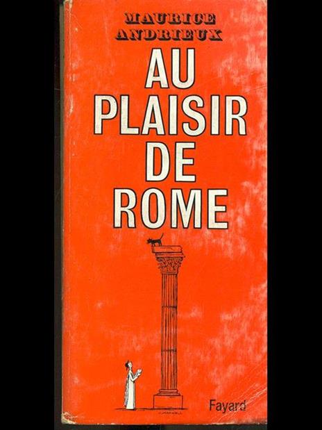 Au plaisir de Rome - Andrieu - copertina