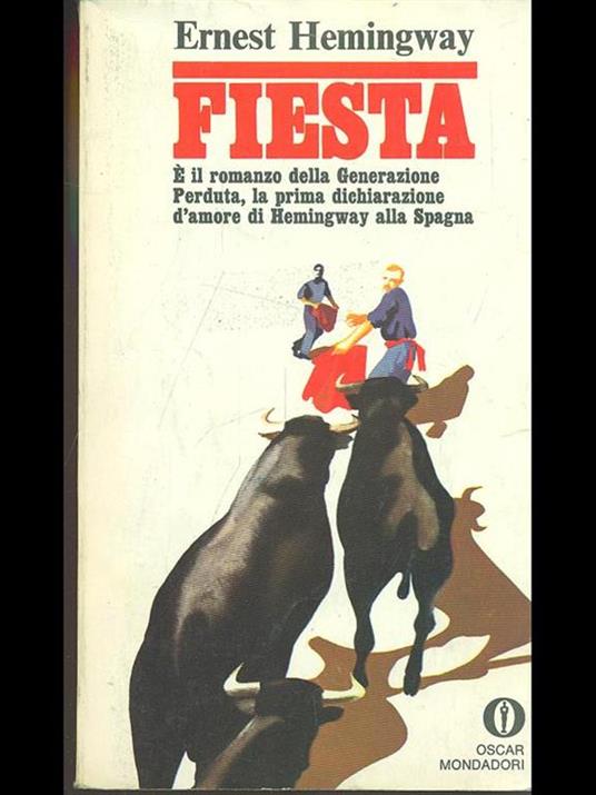 Fiesta - Ernest Hemingway - copertina