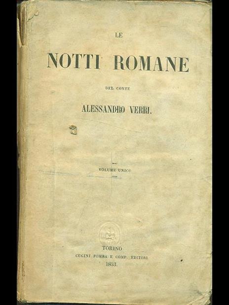 Le notti romane  - Alessandro Verri - 2