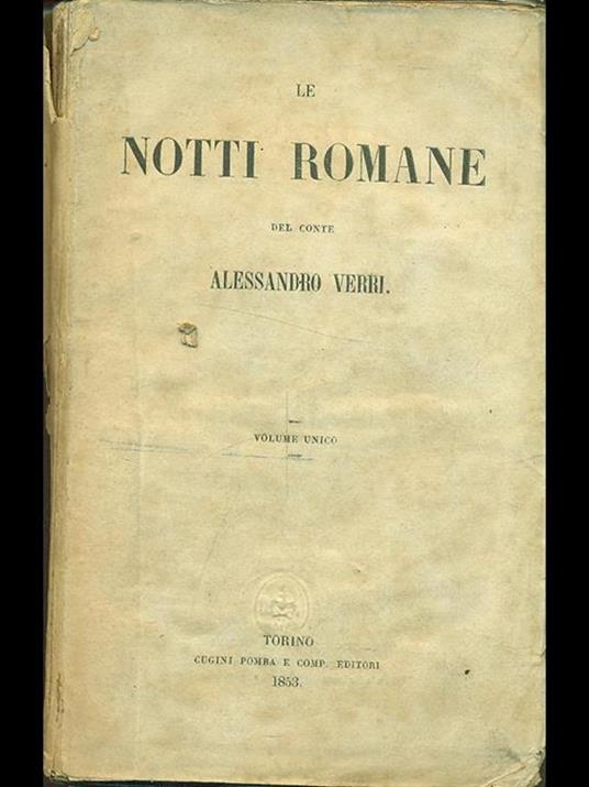 Le notti romane  - Alessandro Verri - 3