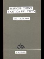 Edizione critica e critica del testo