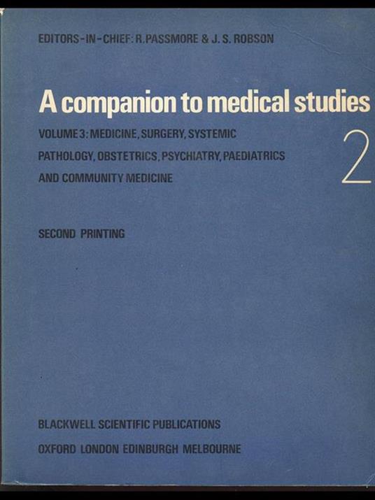 A companion to medical studies 3 part 2 - R. Passmore,J. S. Robson - 5