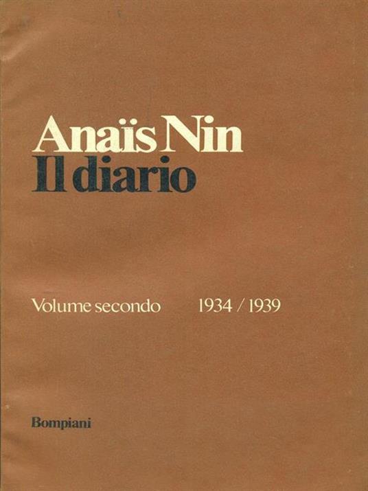 Il diario 2 - 19341939 - Nin Anaïs - 2