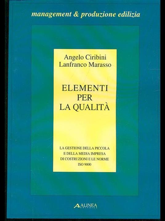 Elementi per la qualità - Angelo Ciribini,Lanfranco Marasso - 6