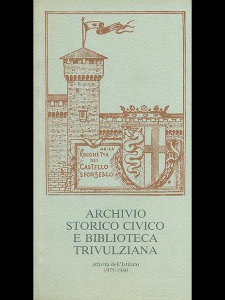 Archivio storico civico e biblioteca trivulziana. 1975-1980 - Giulia Bologna - copertina