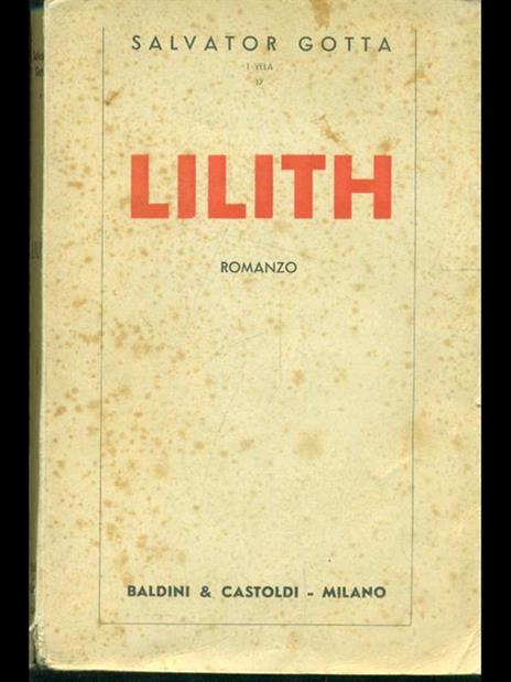 Lilith - Salvatore Gotta - copertina