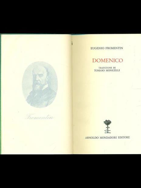 Domenico - Eugéne Fromentin - copertina