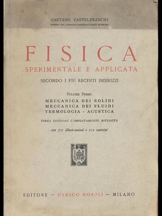 Fisica sperimentale e applicata - Gaetano Castelfranchi - 4