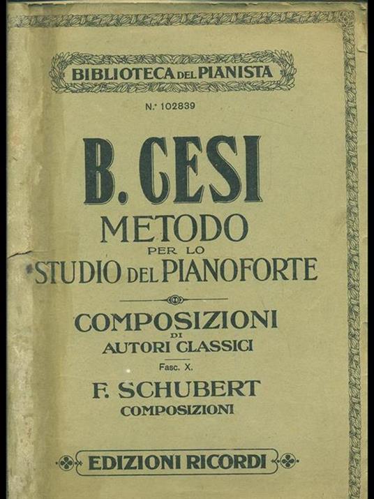 Metodo per lo studio del pianoforte - Beniamino Cesi - 9