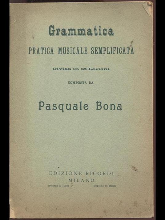 Grammatica pratica musicale semplificata - Pasquale Bona - 4