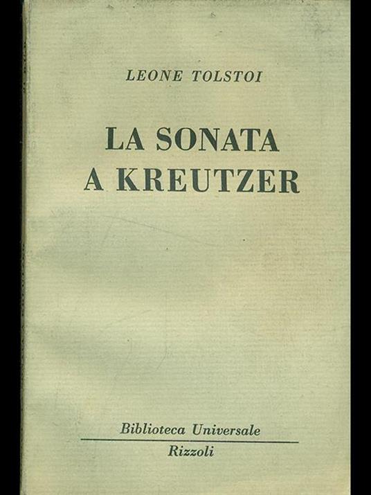 La sonata a Kreutzer - Leone Tolstoi - copertina