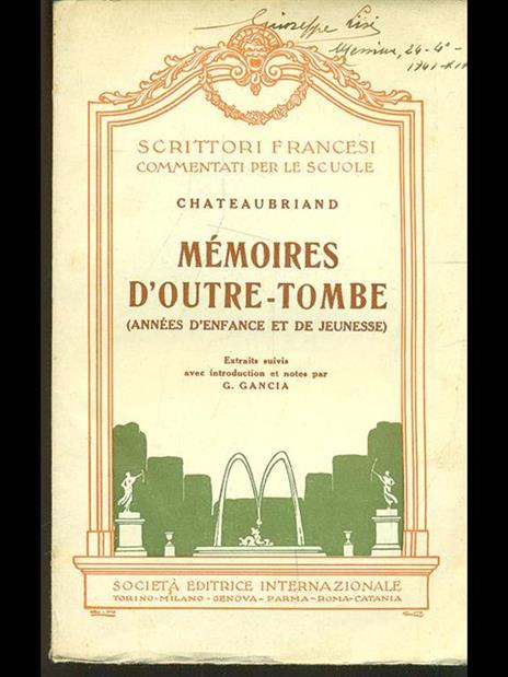 Memoires d'outre-tombe - François-René de Chateaubriand - 8