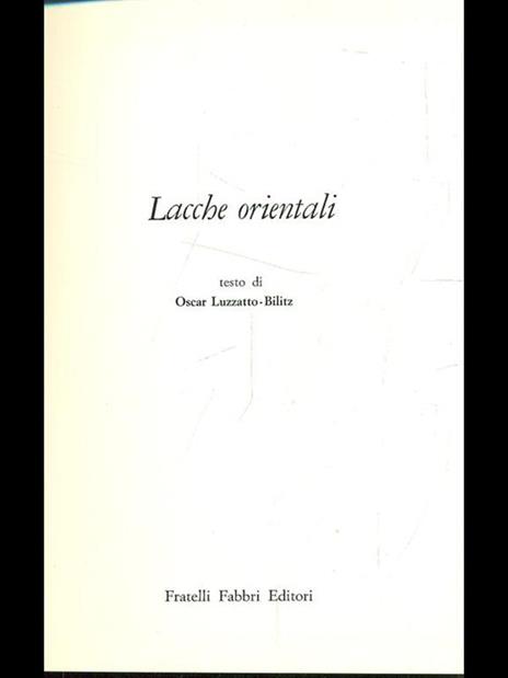 Lacche orientali - Oscar Luzzatto Bilitz - 6