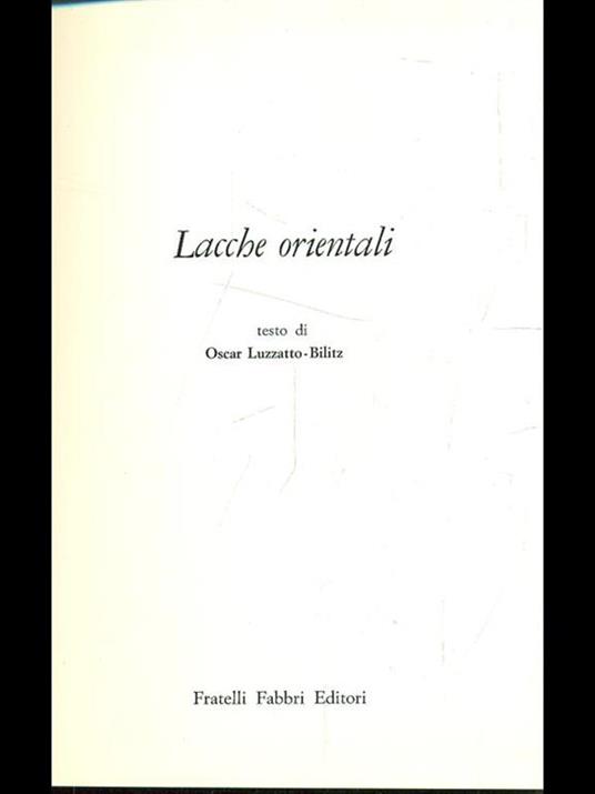 Lacche orientali - Oscar Luzzatto Bilitz - 6