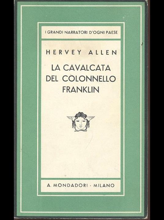 La cavalcata del colonnello Franklin - Hervey Allen - copertina